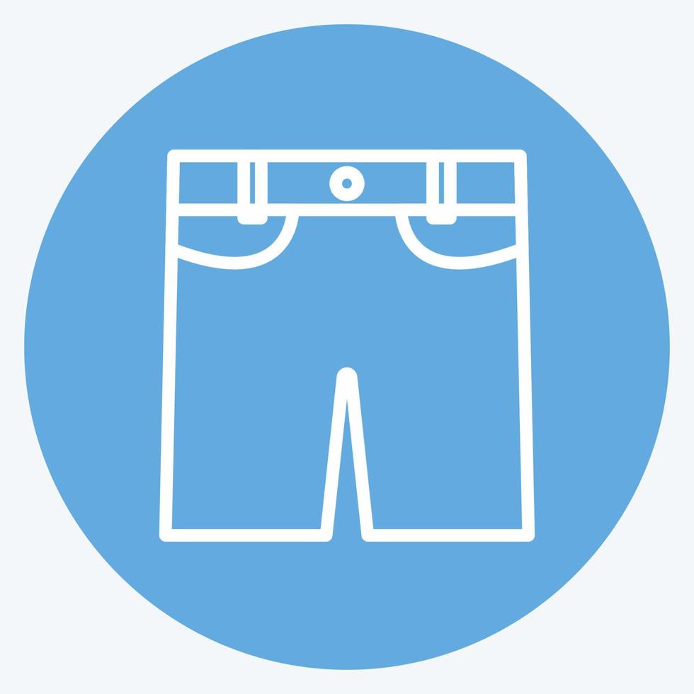 Icon-Shorts. geeignet für Männer Accessoires Symbol. blaue augen stil. einfaches Design editierbar. Design-Vorlagenvektor. einfache symbolabbildung vektor