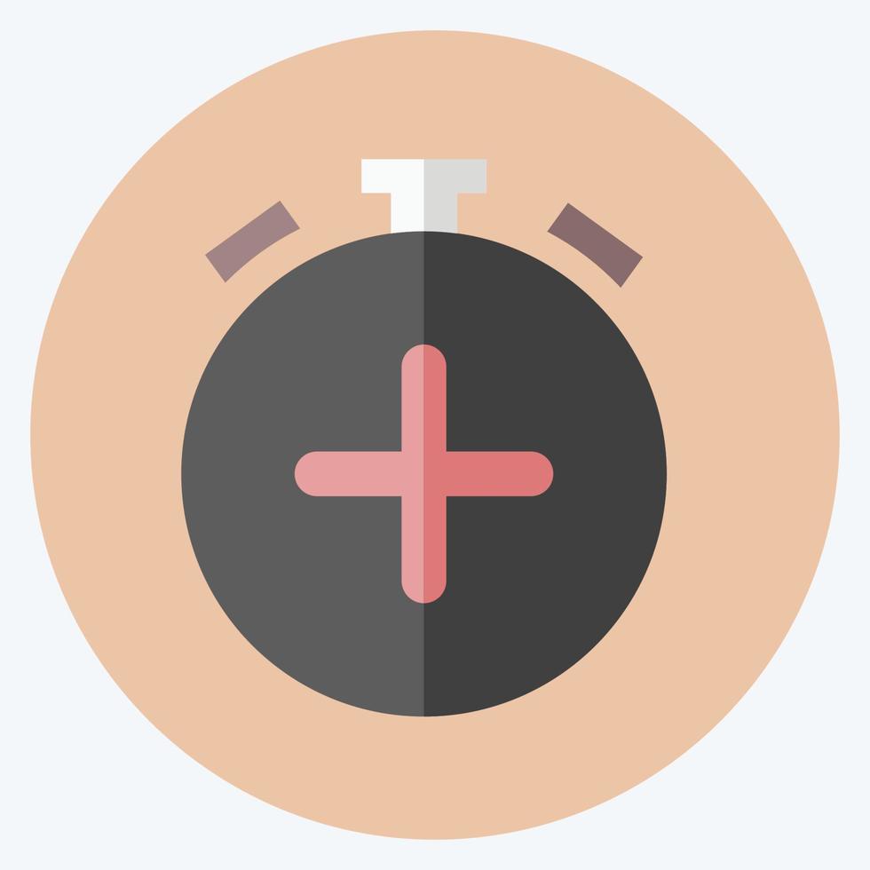 Symbol Alarm hinzufügen. geeignet für infografiken symbol. flacher Stil. einfaches Design editierbar. Design-Vorlagenvektor. einfache symbolabbildung vektor