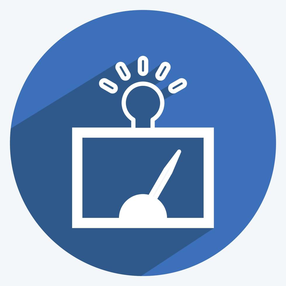 Symbolerkennung der Regelmäßigkeit. geeignet für Datenanalysesymbol. langer Schattenstil. einfaches Design editierbar. Design-Vorlagenvektor. einfache symbolabbildung vektor