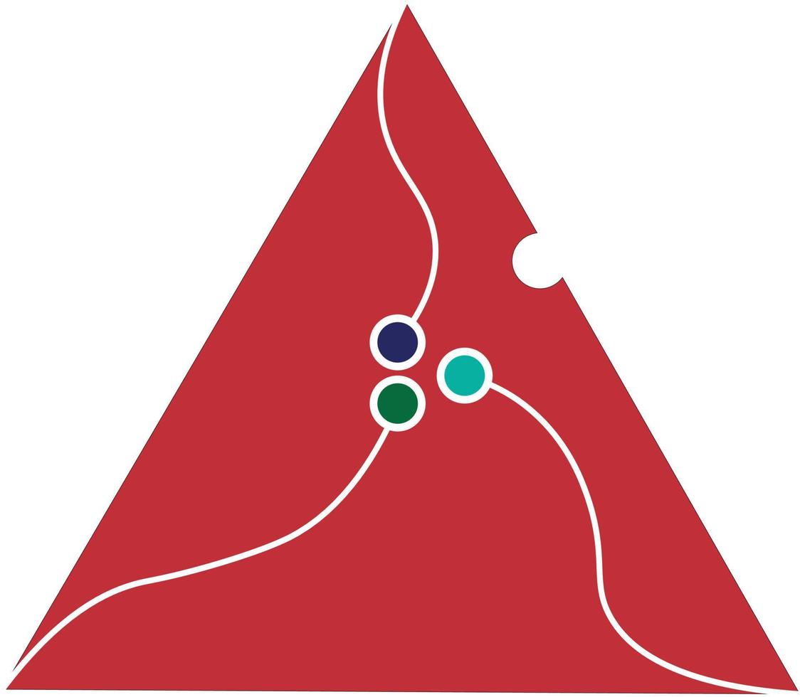 Dreieck-Logo-Design-Vektor vektor