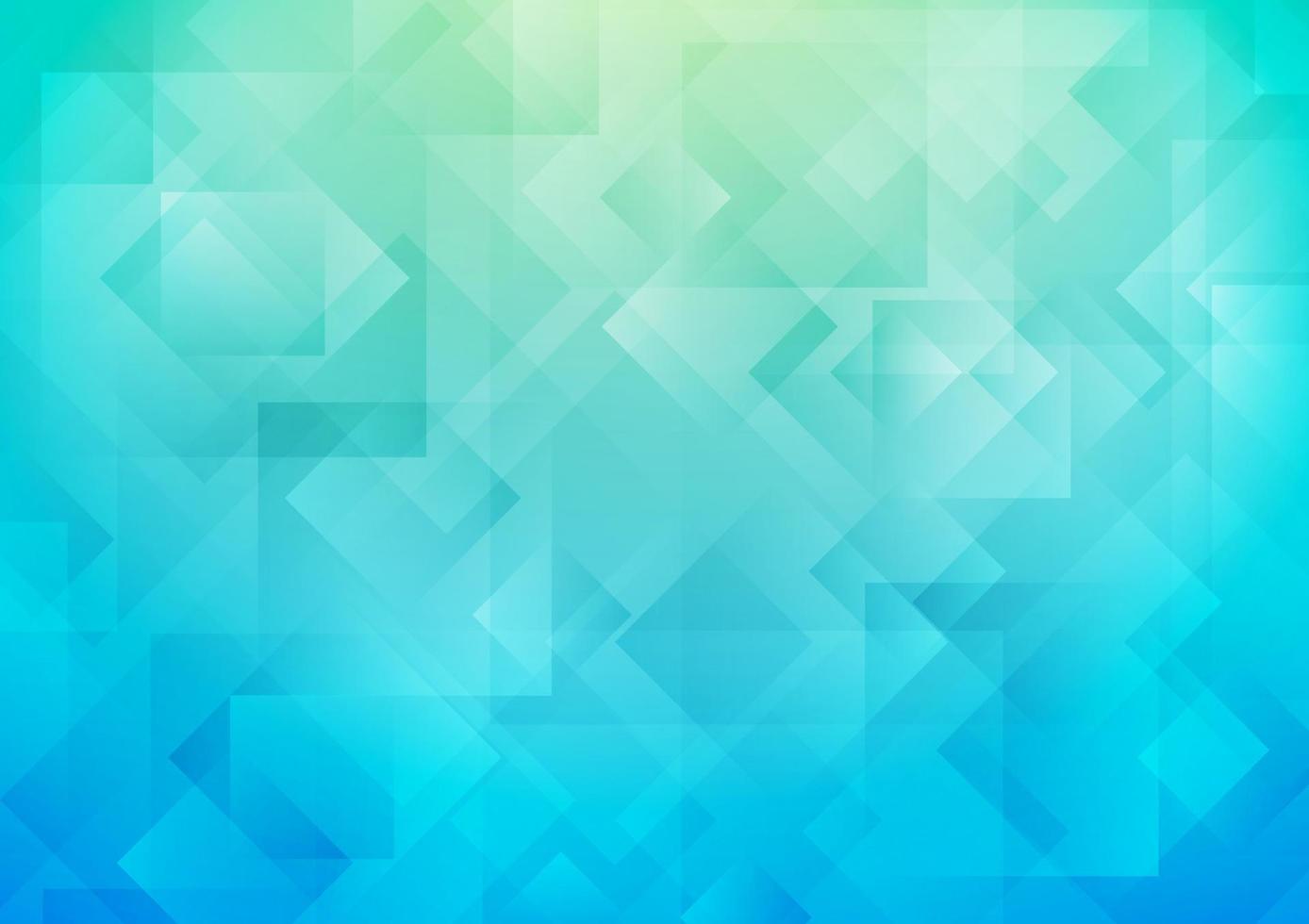 överlappande fyrkantiga former på blå abstrakt bakgrund med gradient. vektor illustration