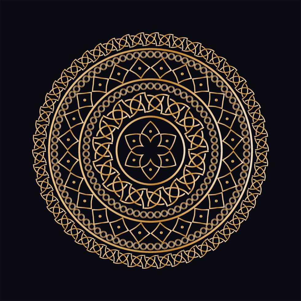 lyx prydnads mandala design bakgrund vektor