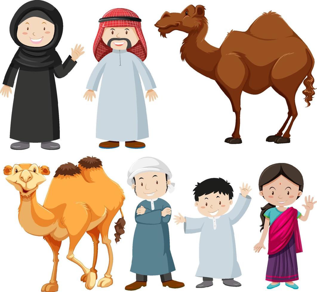 Araber mit Kamel vektor