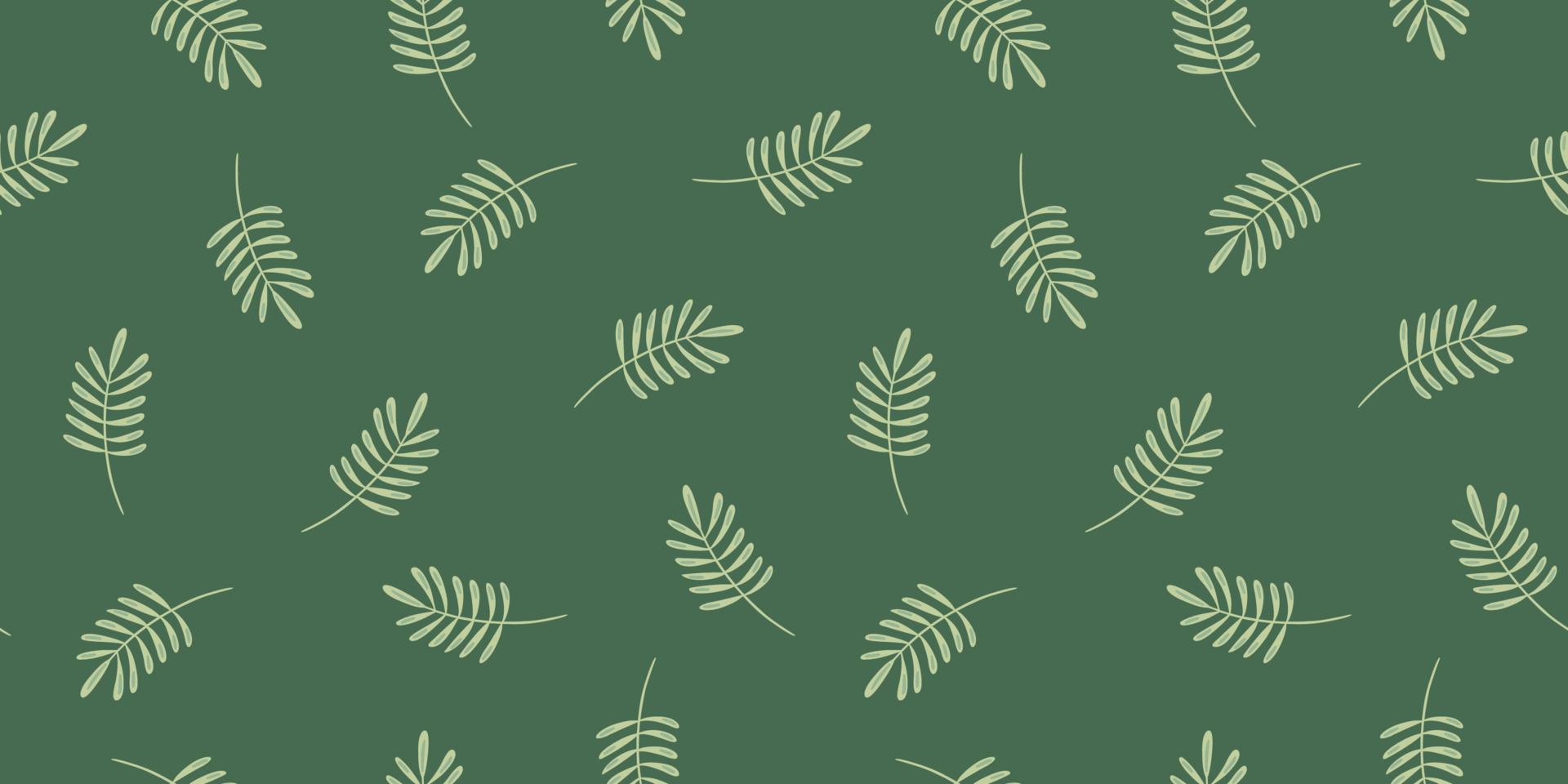 abstrakt sömlösa mönster med löv och gräs. vektor design