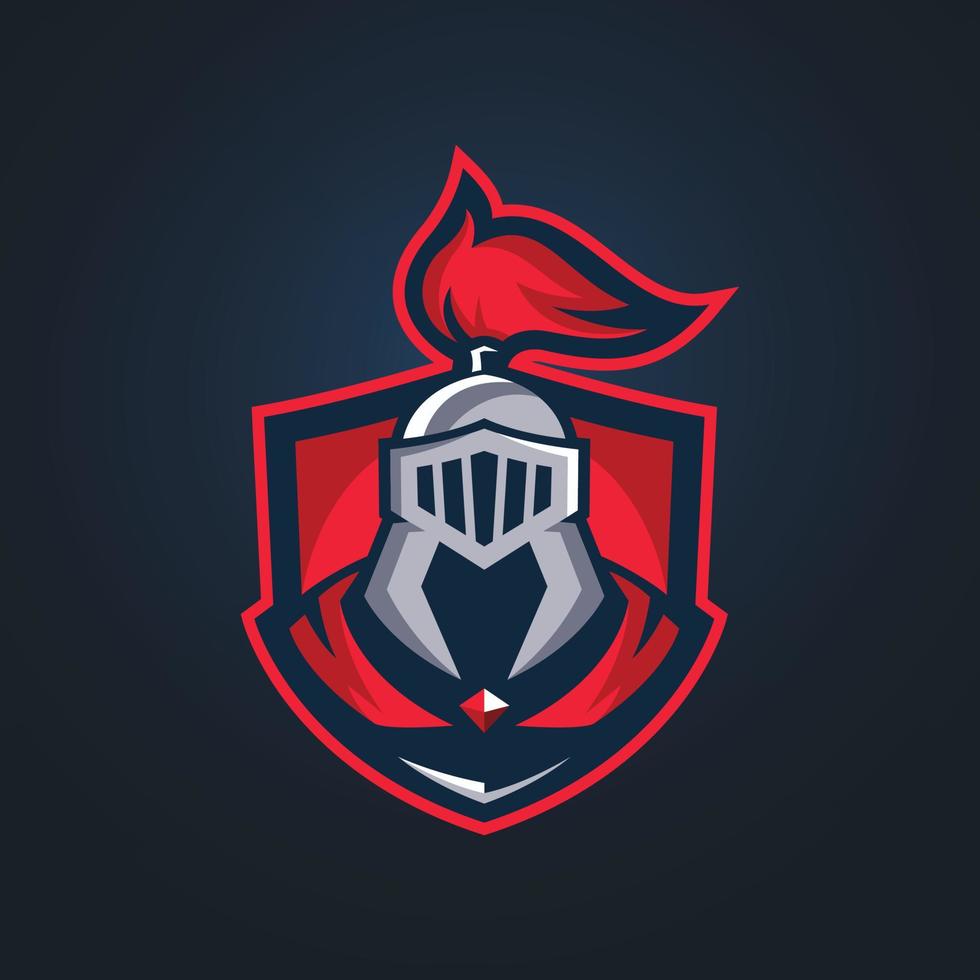 Ritter Esports-Logo-Vorlagen vektor