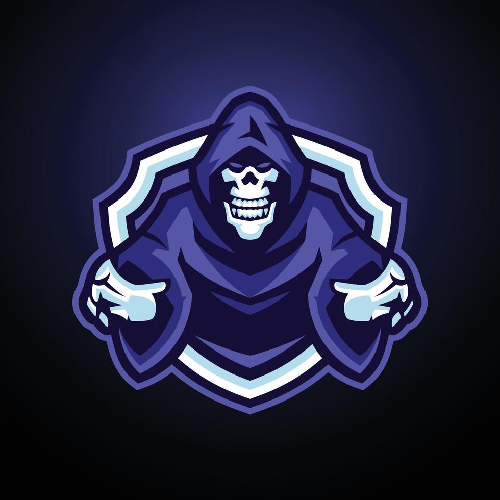 Reaper esports Logo-Vorlagen vektor