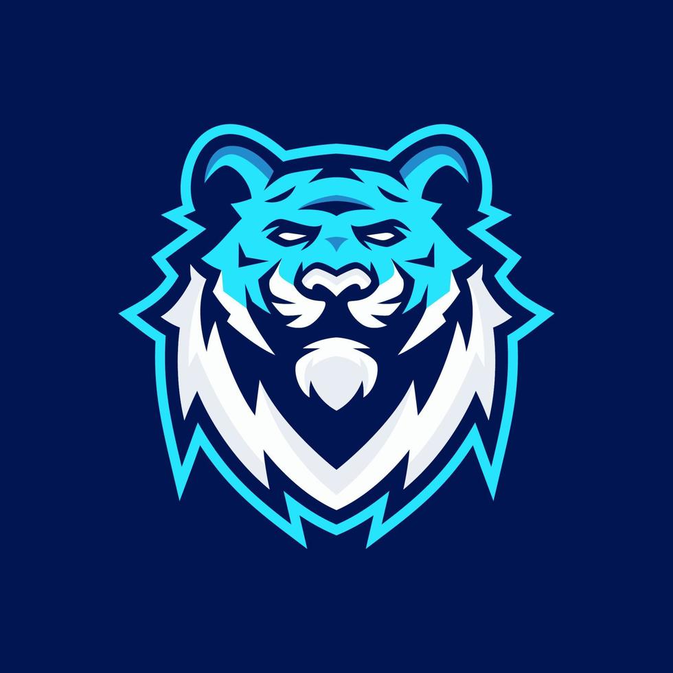 tiger roar maskot logotyp mallar vektor