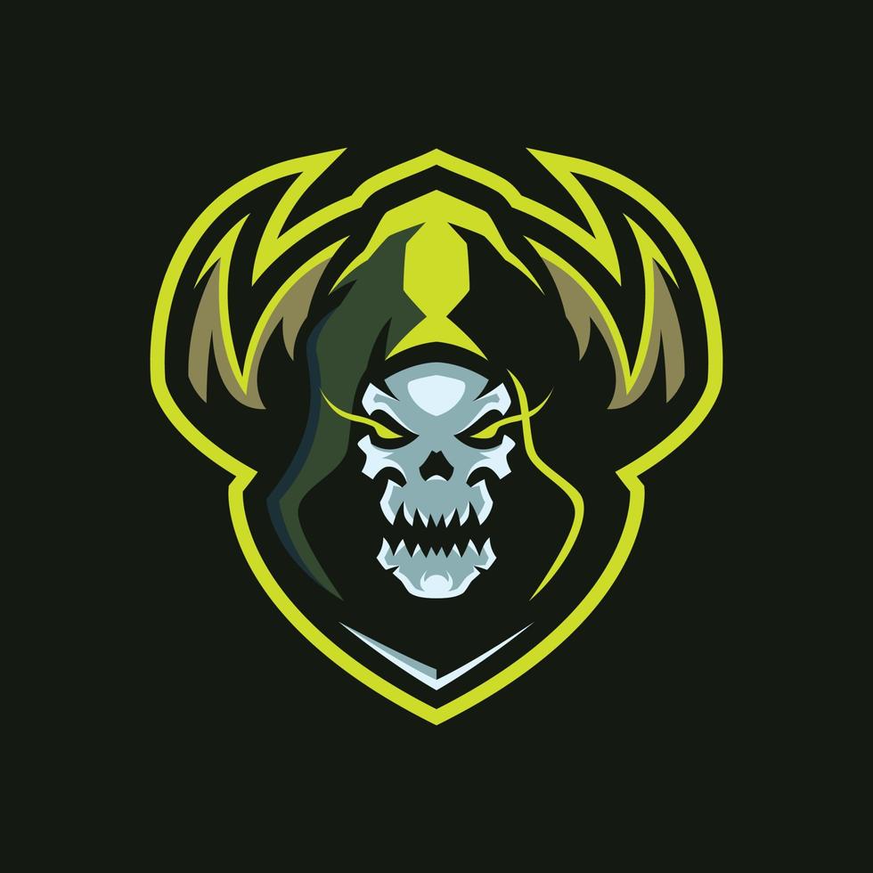 skull shaman esports logotypmallar vektor