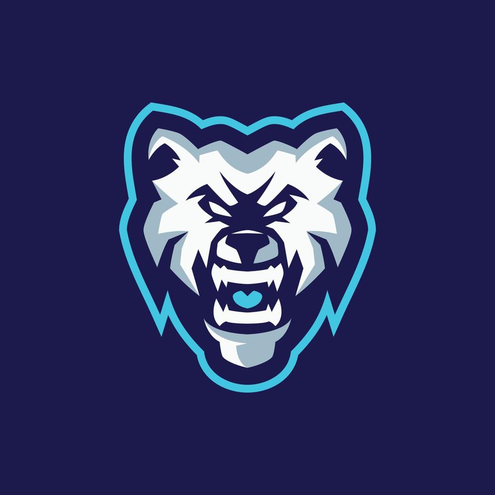 Vorlagen für Bärenmaskottchen-Logos vektor