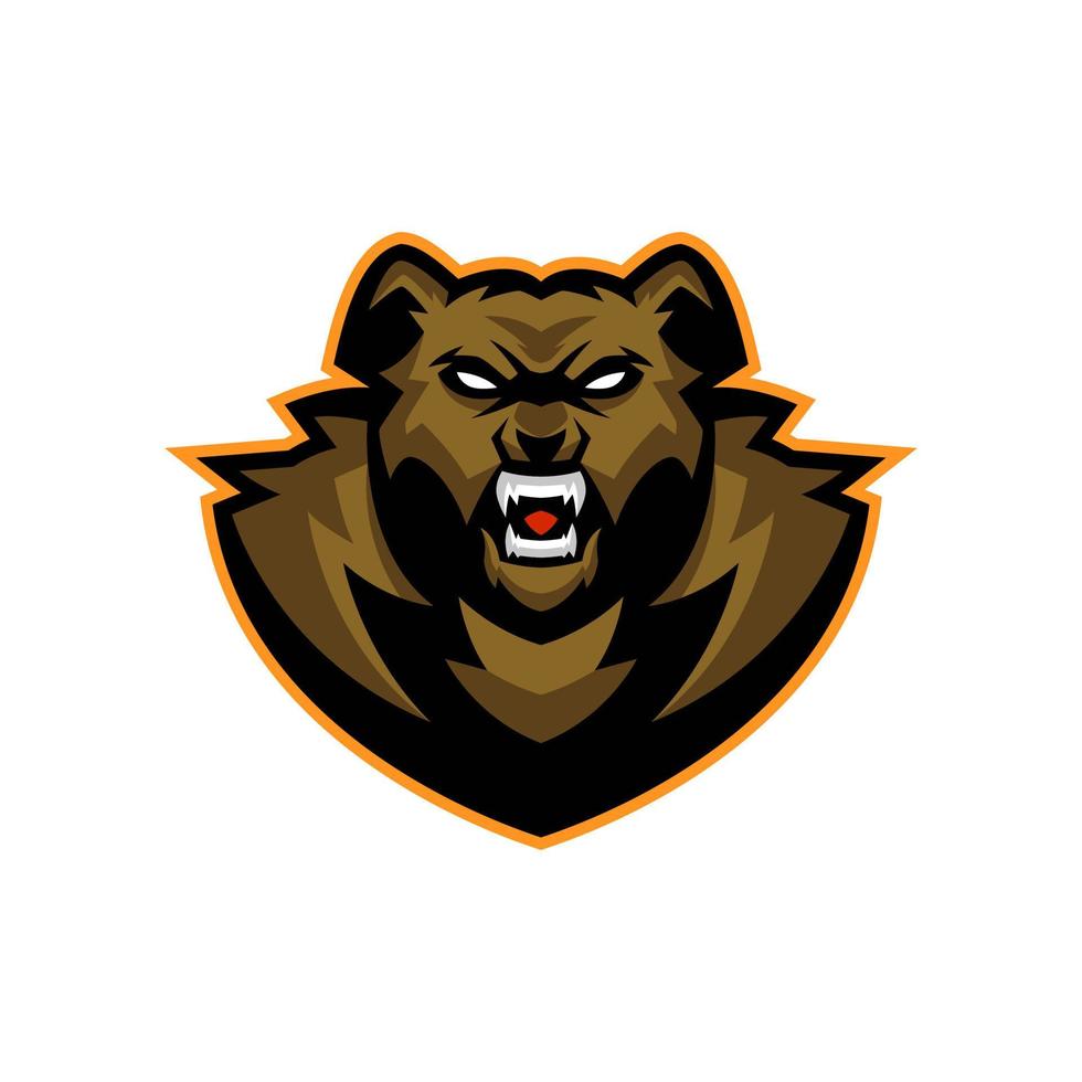 Bär esports Logo-Vorlagen vektor