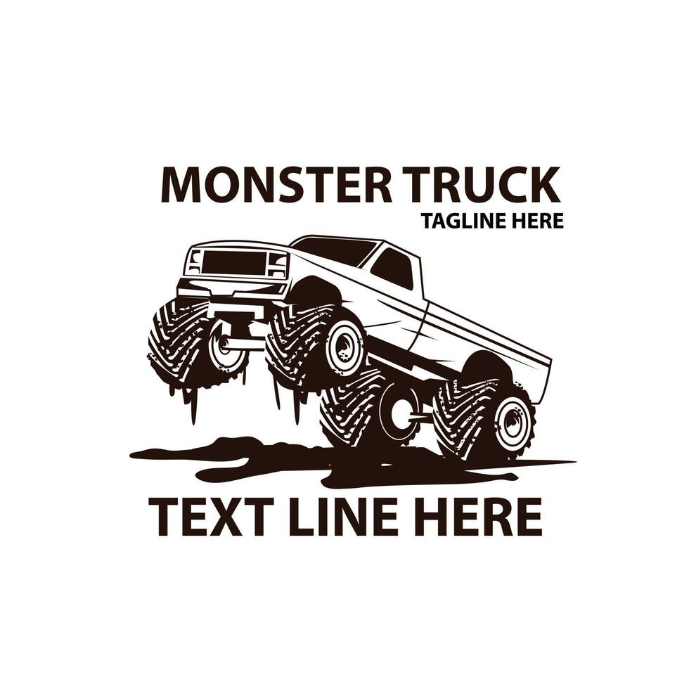 Monstertruck im Schlamm vektor