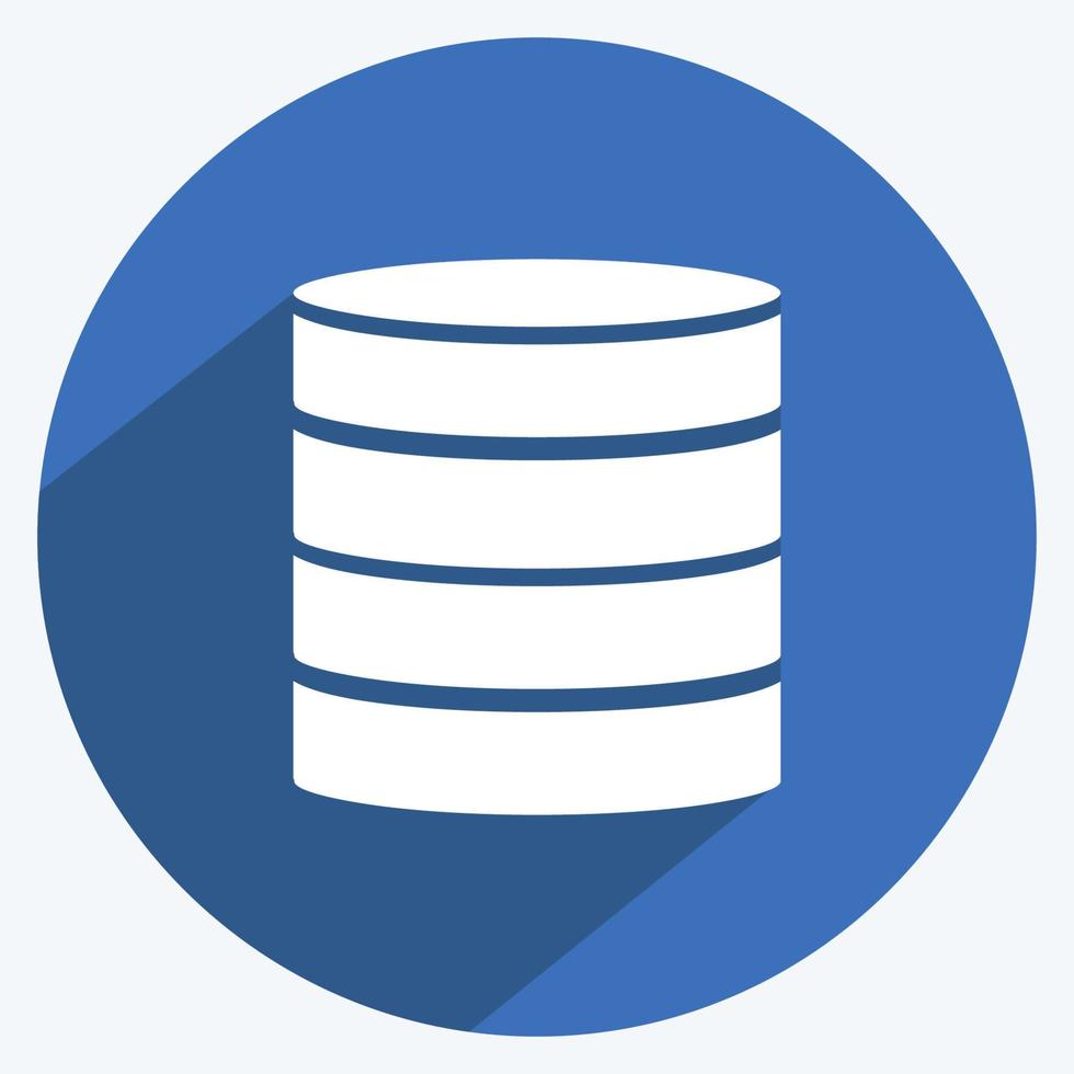 Symbol unstrukturierte Daten. geeignet für Datenanalysesymbol. langer Schattenstil. einfaches Design editierbar. Design-Vorlagenvektor. einfache symbolabbildung vektor