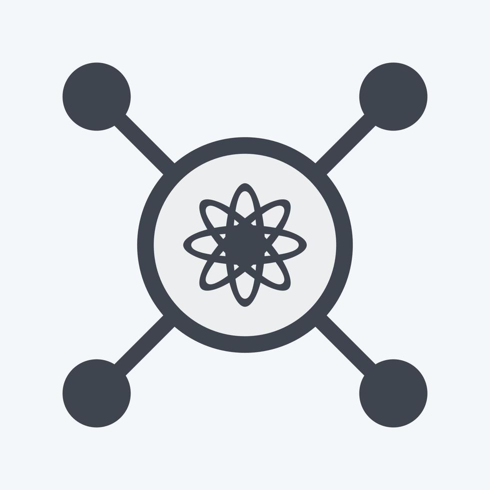 Symbol intelligente Steuerung. geeignet für Datenanalysesymbol. Glyphen-Stil. einfaches Design editierbar. Design-Vorlagenvektor. einfache symbolabbildung vektor