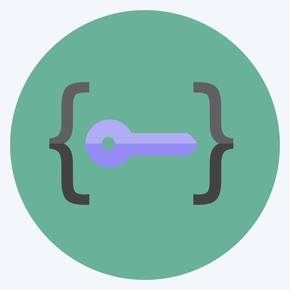 ikon upplåsningskod. lämplig för programmering symbol. platt stil. enkel design redigerbar. designmall vektor. enkel symbol illustration vektor