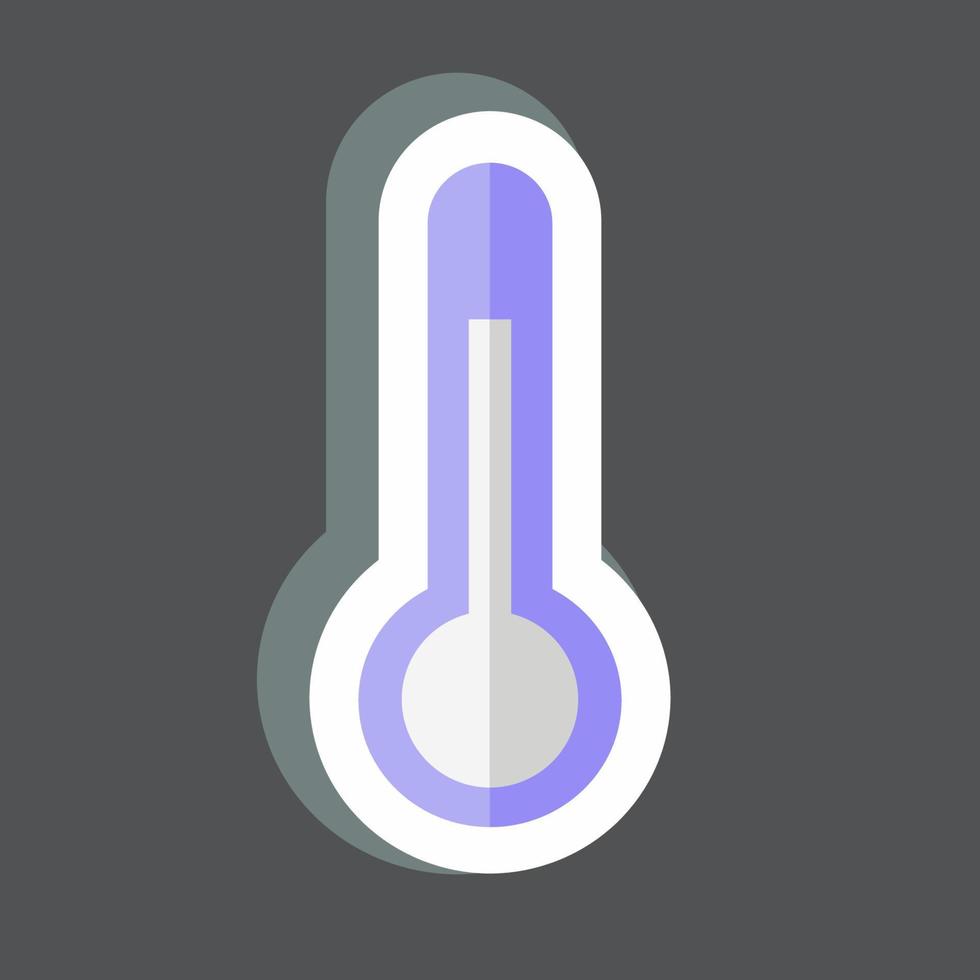 temperaturkontroll av klistermärken. lämplig för vårsymbol. enkel design redigerbar. designmall vektor. enkel symbol illustration vektor