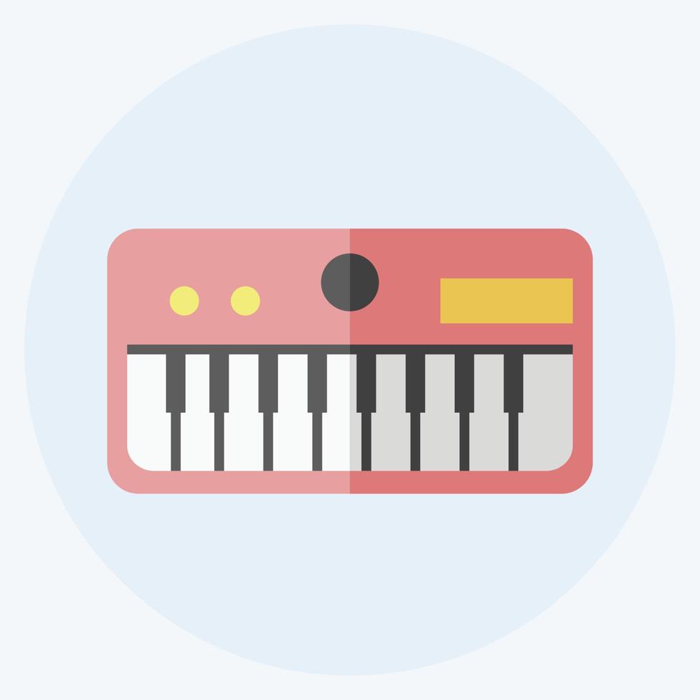 Icon-Tastatur. geeignet für Musiksymbol. flacher Stil. einfaches Design editierbar. Design-Vorlagenvektor. einfache symbolabbildung vektor