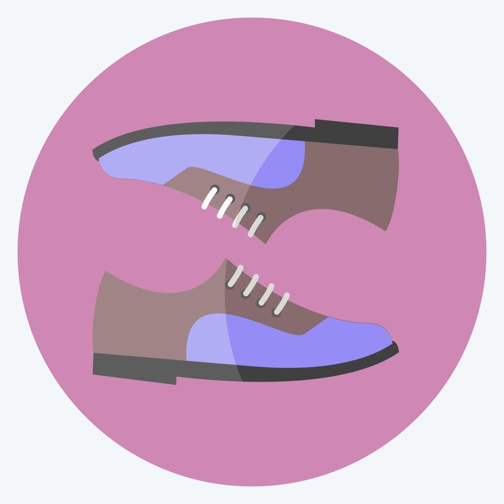 ikon par skor. lämplig för män tillbehör symbol. platt stil. enkel design redigerbar. design mall vektor. enkel symbol illustration vektor