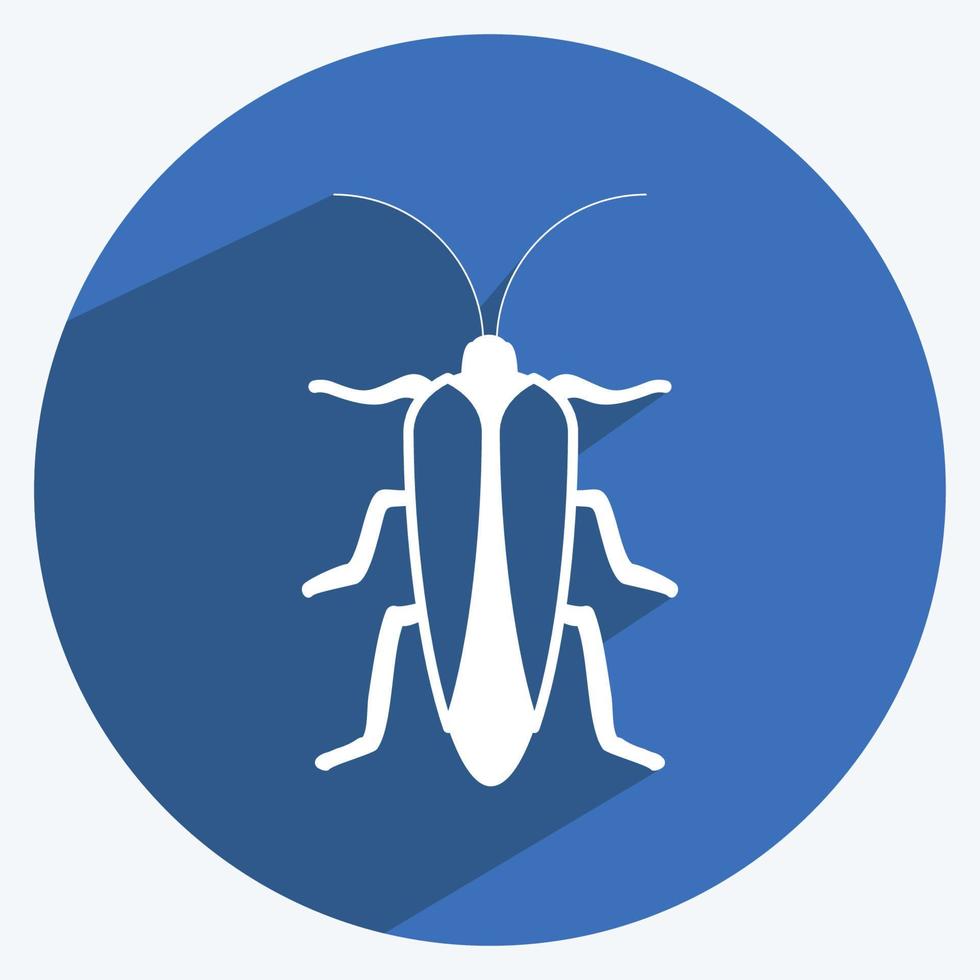 Symbolfehler ii. geeignet für Tiersymbol. langer Schattenstil. einfaches Design editierbar. Design-Vorlagenvektor. einfache symbolabbildung vektor