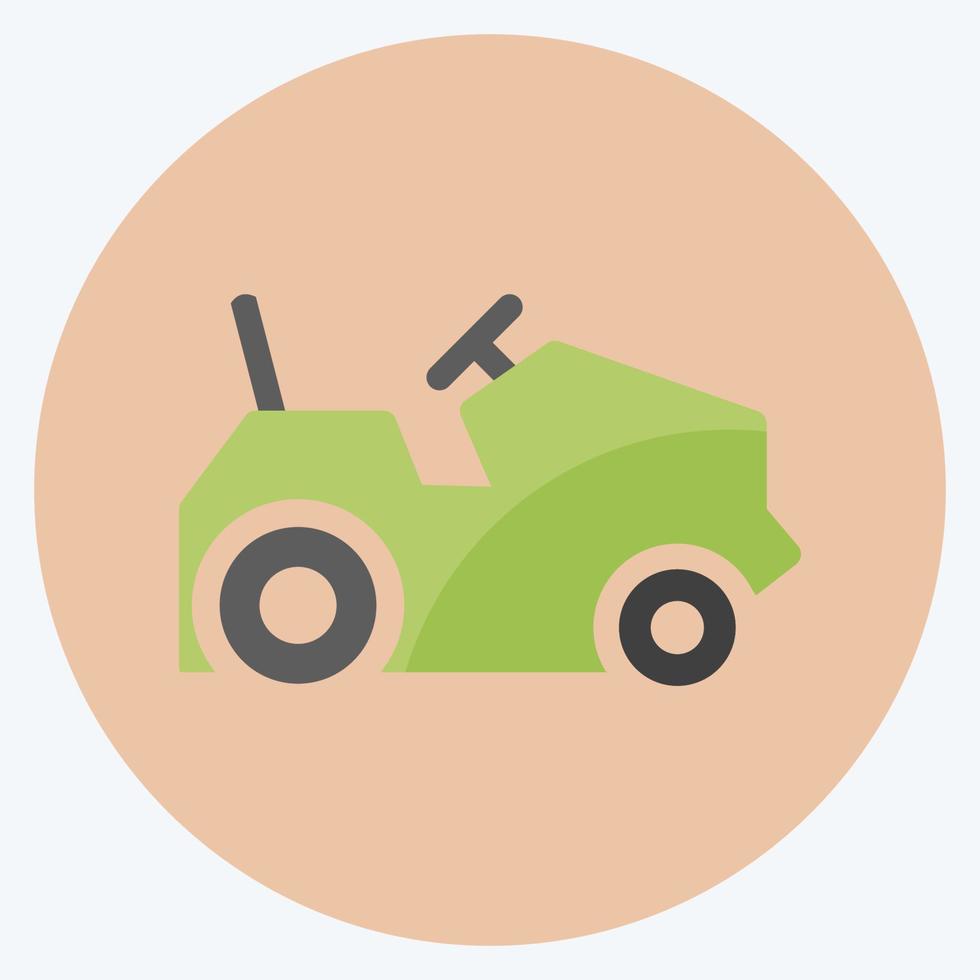 Icon Farmfahrzeuge. geeignet für Gartensymbol. flacher Stil. einfaches Design editierbar. Design-Vorlagenvektor. einfache symbolabbildung vektor