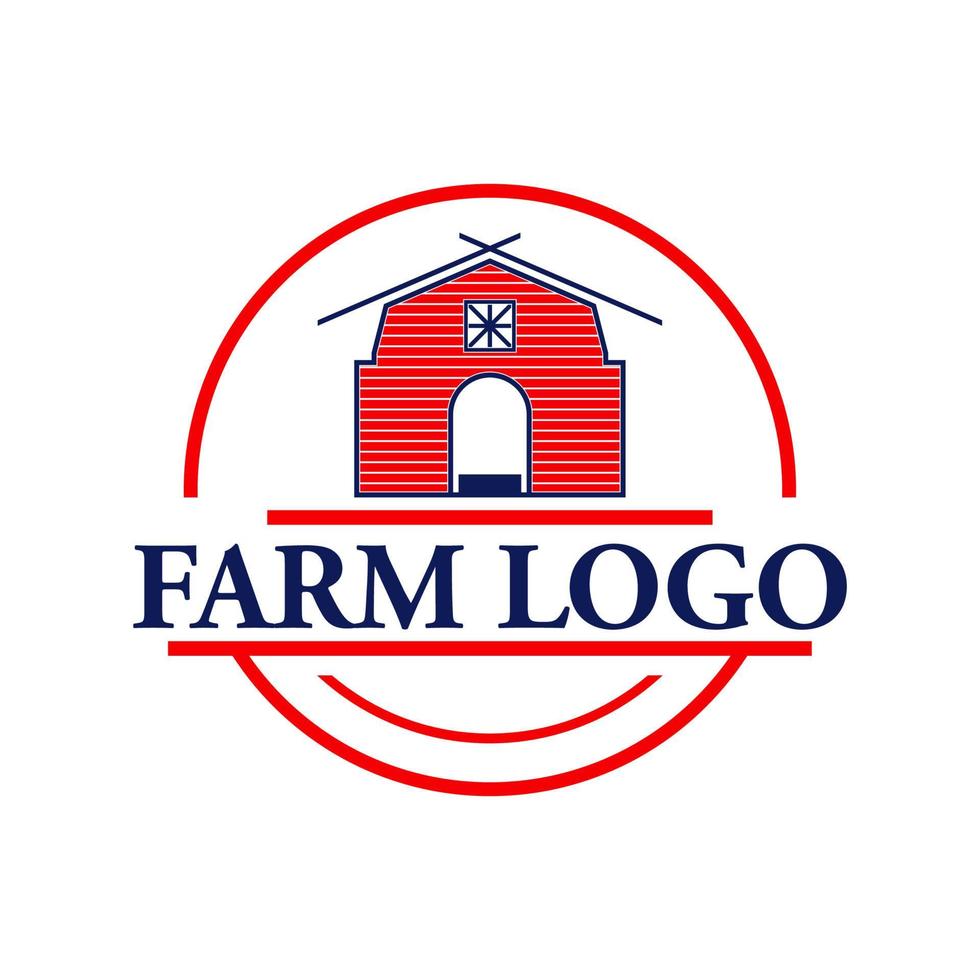 Bauernhof-Lager-Logo vektor
