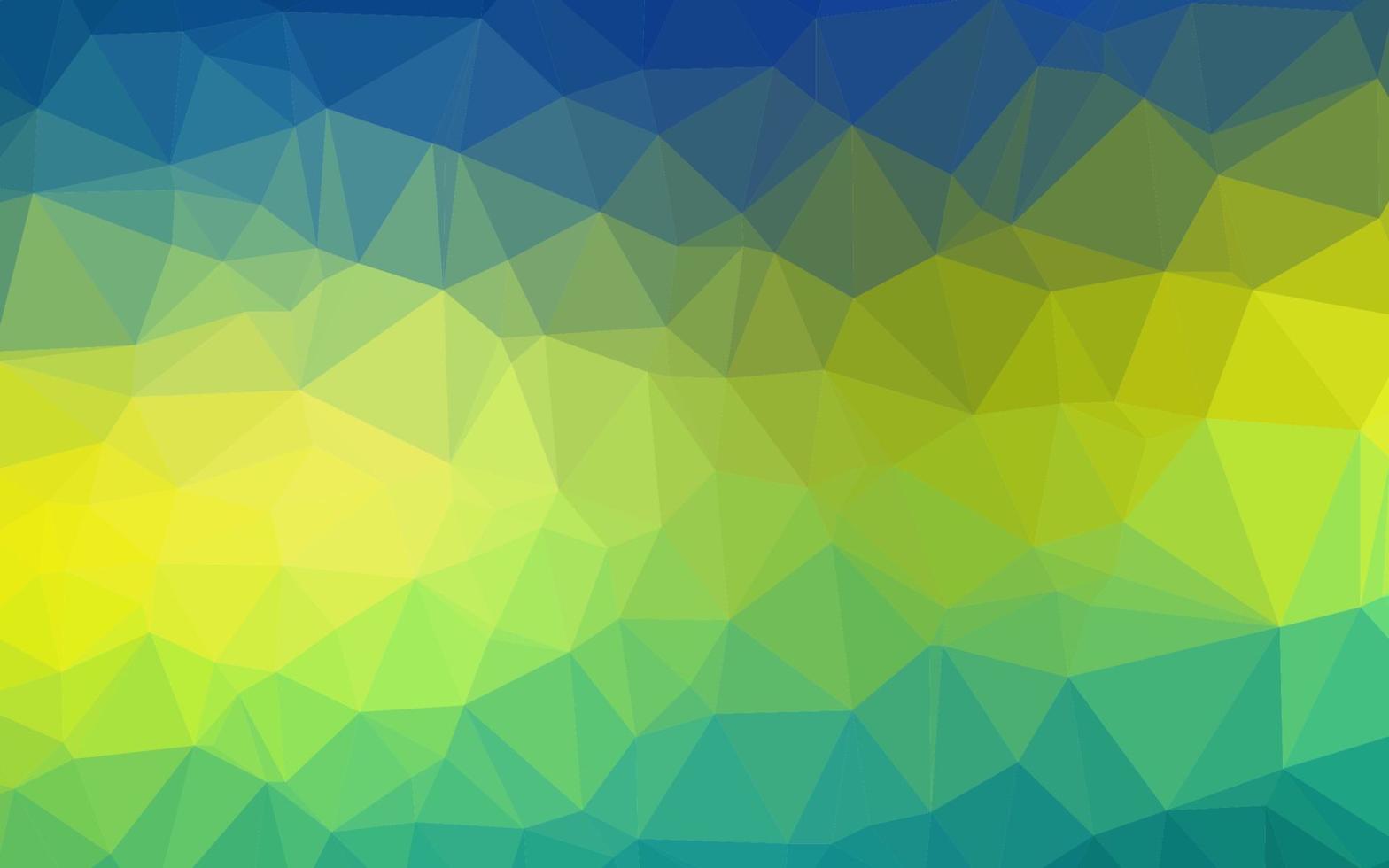 mörkblå, gul vektor lysande triangulärt mönster.