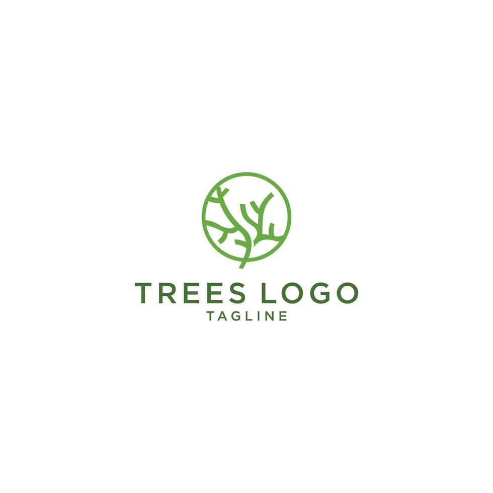 träd vektor ikon. natur träd vektor illustration logotyp design.