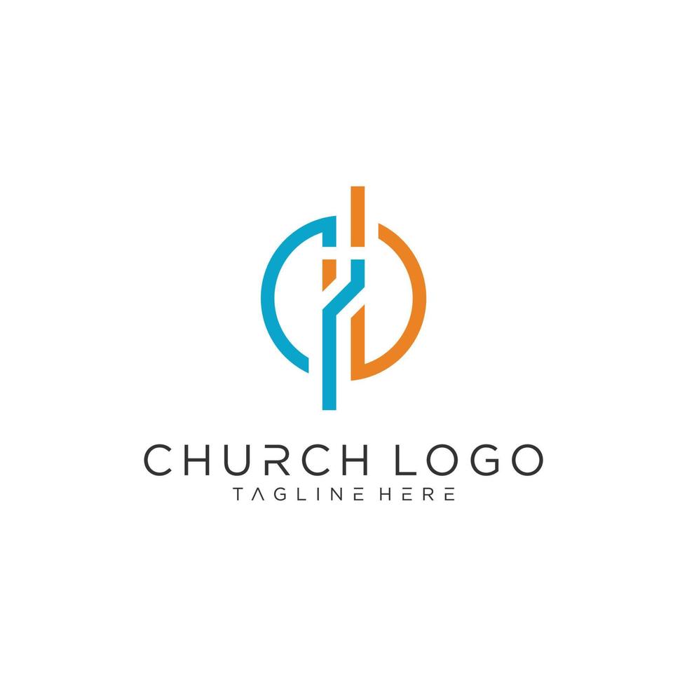 Kirche Vektor Logo Symbol Grafik abstrakte Vorlage