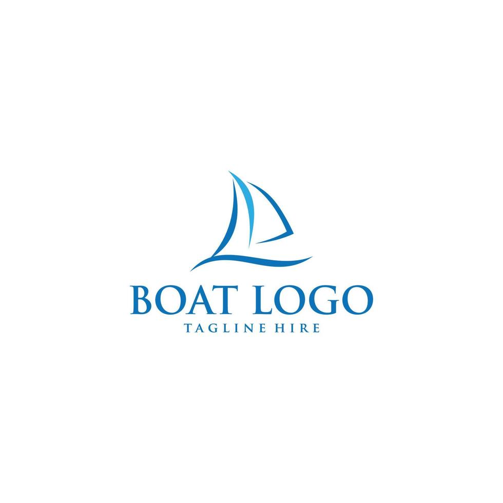 Boot-Logo-Design-Vorlage Vektor-Grafik-Branding-Element. vektor