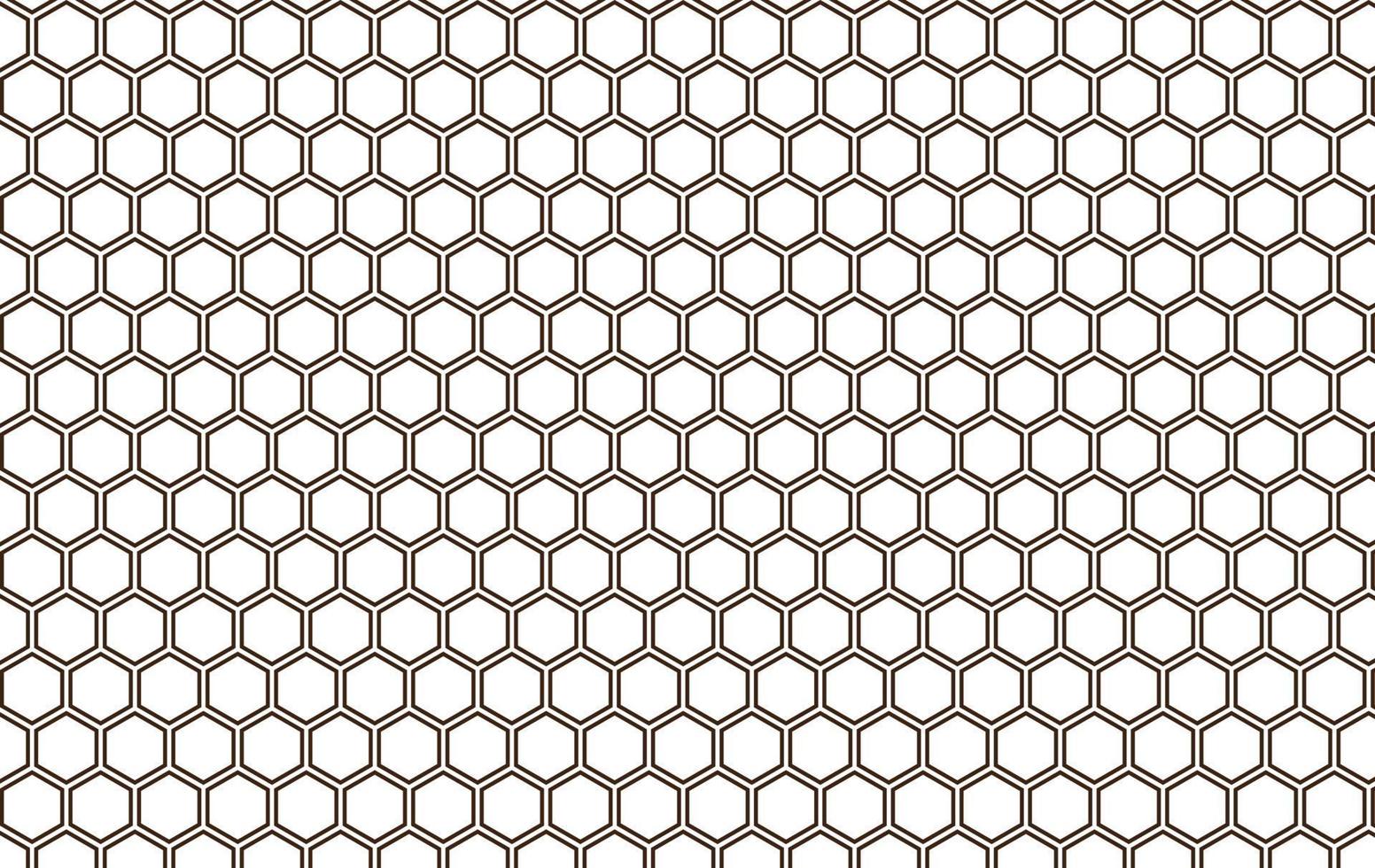 hexagonmönster på vit bakgrund. vektor