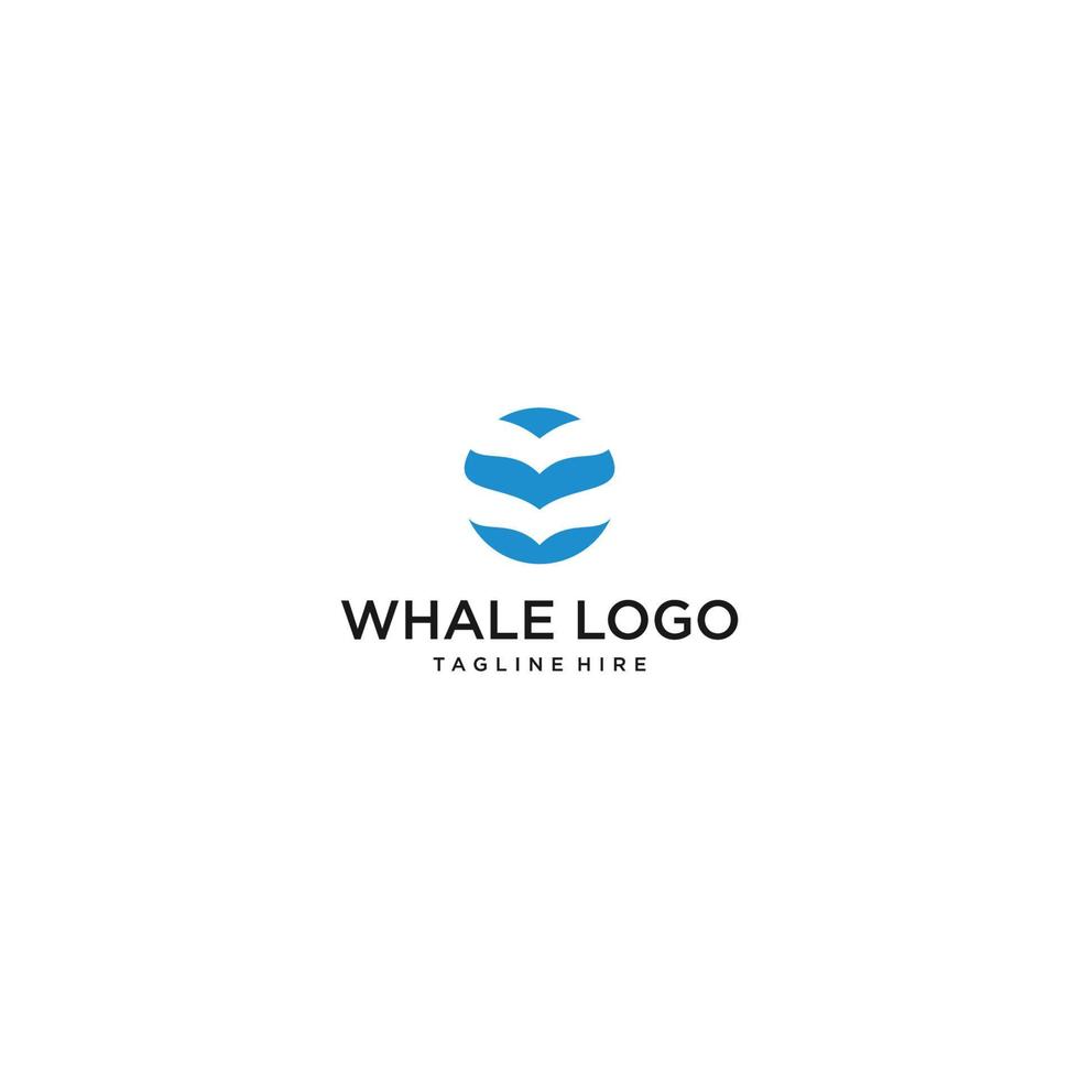 whale fisk logotyp koncept, whale vektor ikon