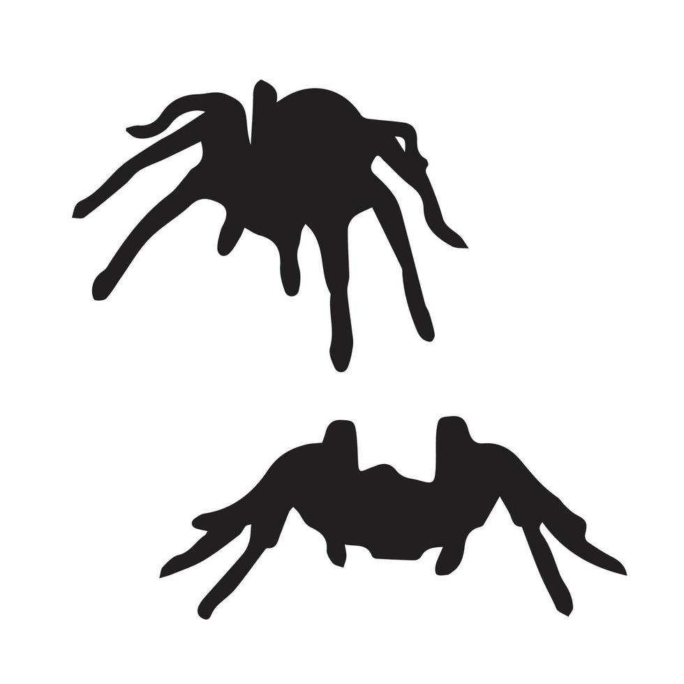 Spinnen-Silhouette-Kunst vektor