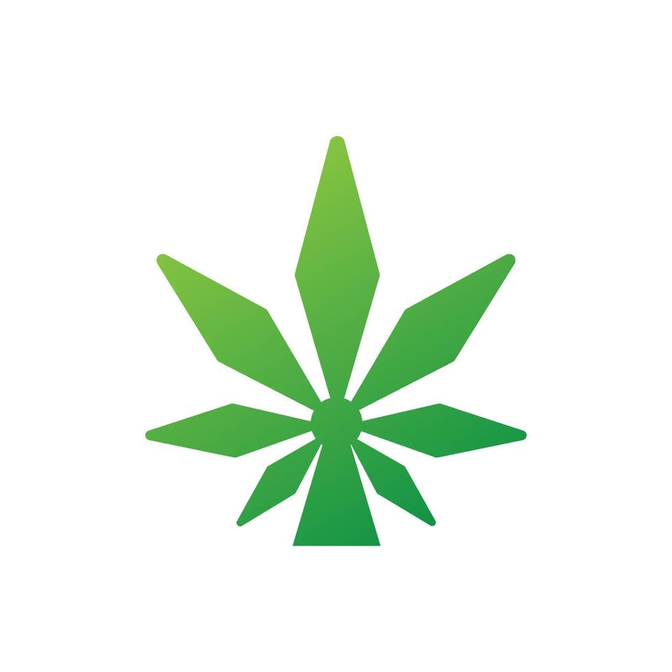 Schlüssel-Cannabis-Logo-Illustration Unkraut mit Schlüsselloch vektor