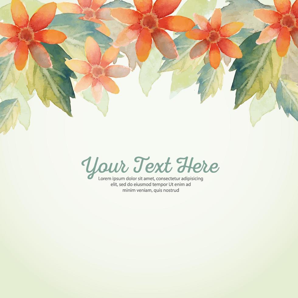 arrangemang med akvarellblommor och löv. blommig illustration. botanisk sammansättning för bröllop eller gratulationskort. gren av blommor vektor