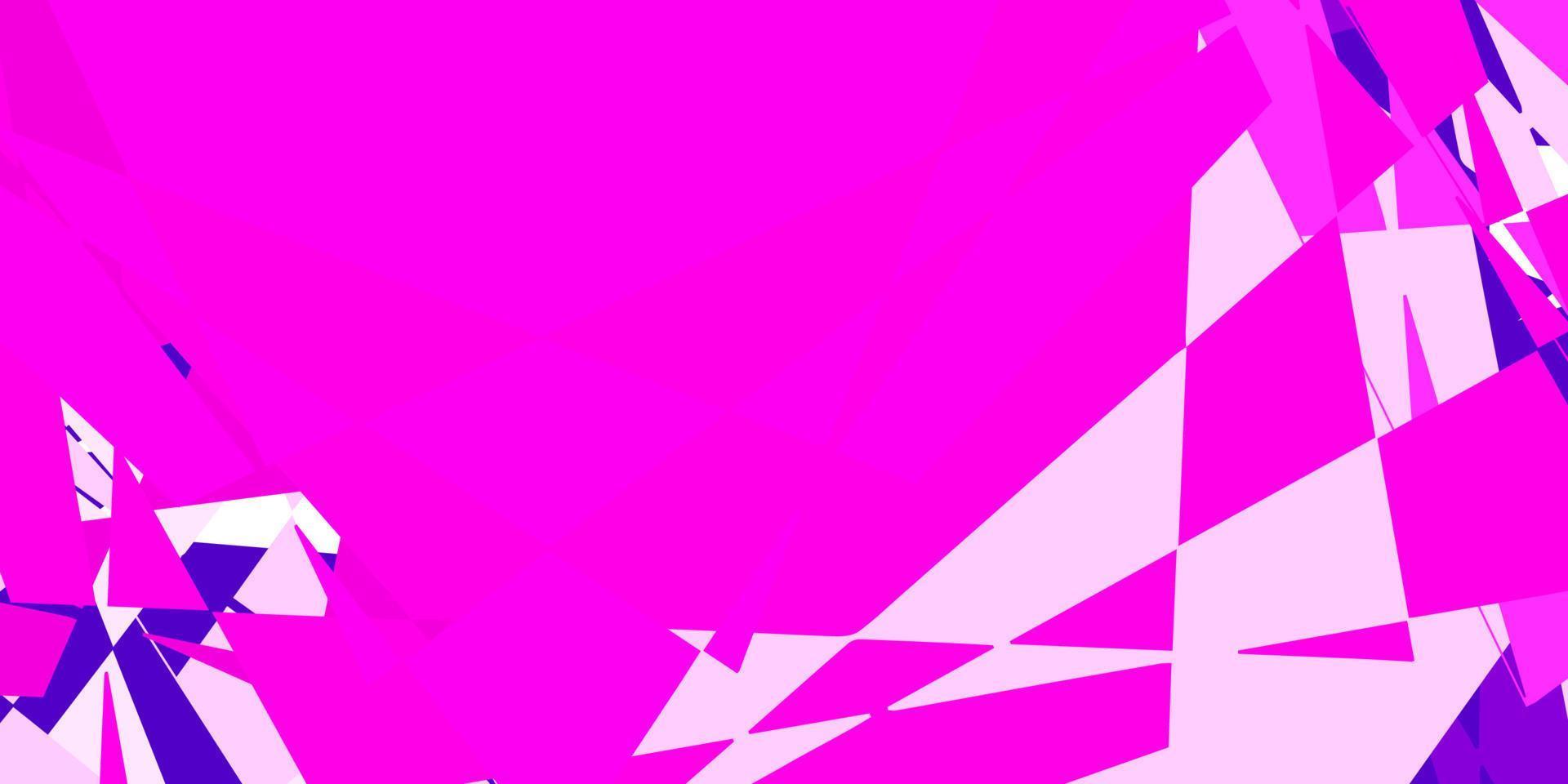 ljuslila, rosa vektorlayout med triangelformer. vektor