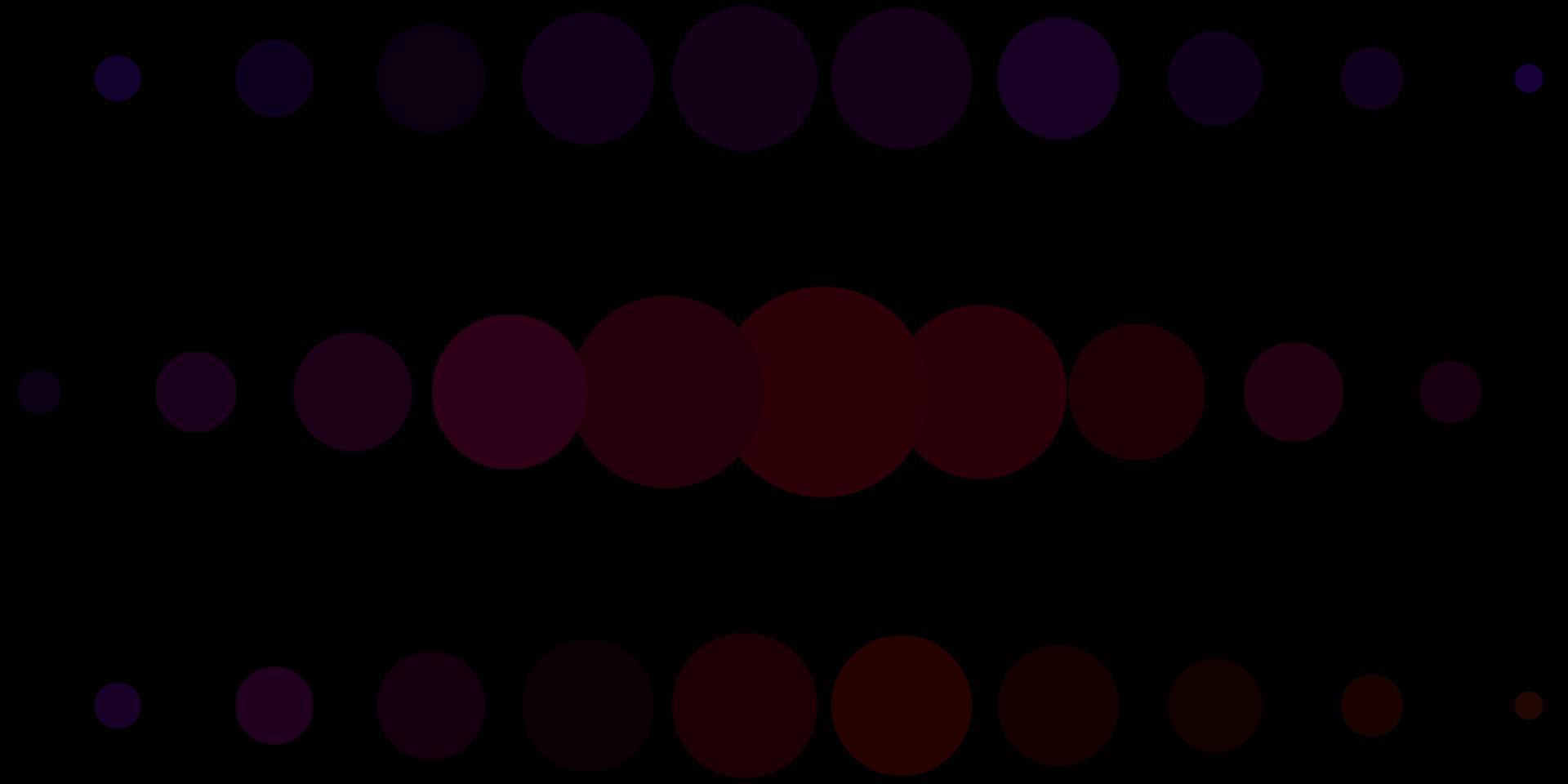 mörkgrön, röd vektorstruktur med cirklar. vektor