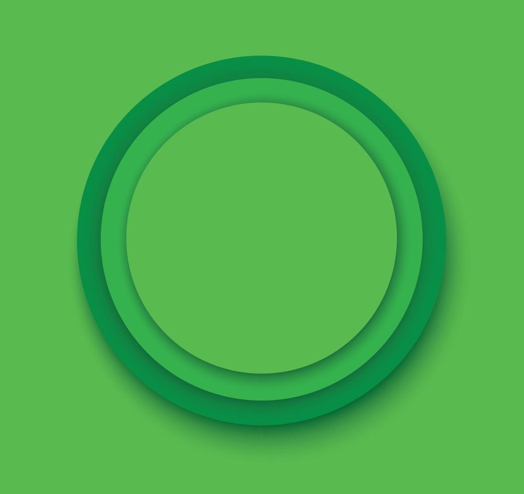 gröna cirklar bakgrund mall vektor