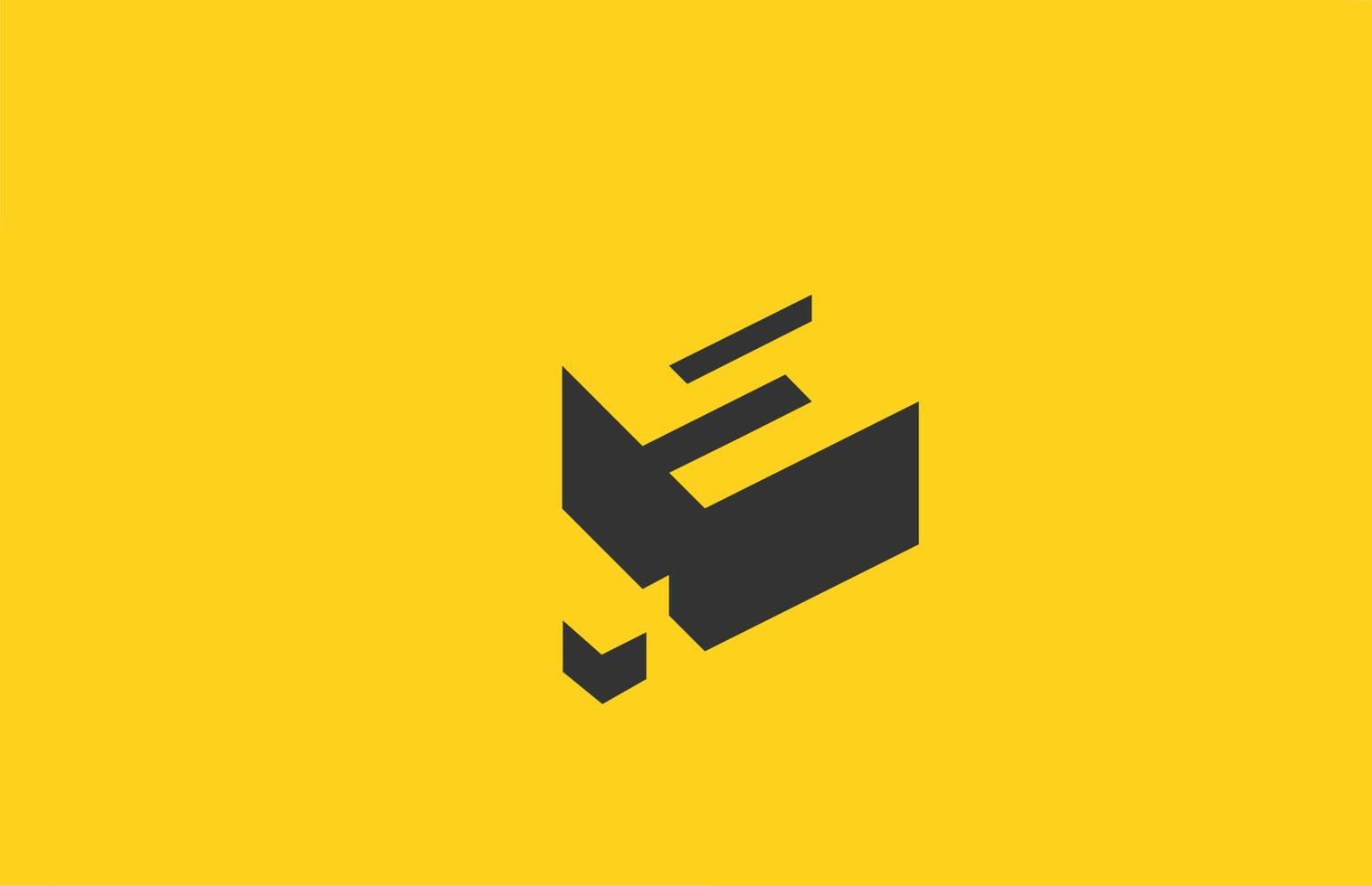 gelb schwarz s alphabet buchstabe symbol logo mit schattendesign. kreative Vorlage für Unternehmen und Unternehmen vektor