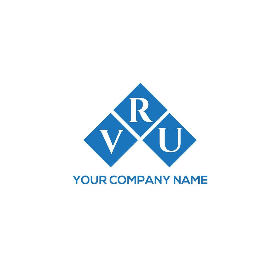 . vru kreativa initialer brev logotyp koncept. vru brev design.vru brev logotyp design på vit bakgrund. vru kreativa initialer brev logotyp koncept. vru bokstavsdesign. vektor