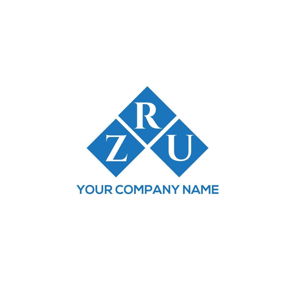 zru brev logotyp design på vit bakgrund. zru kreativa initialer brev logotyp koncept. zru bokstavsdesign. vektor