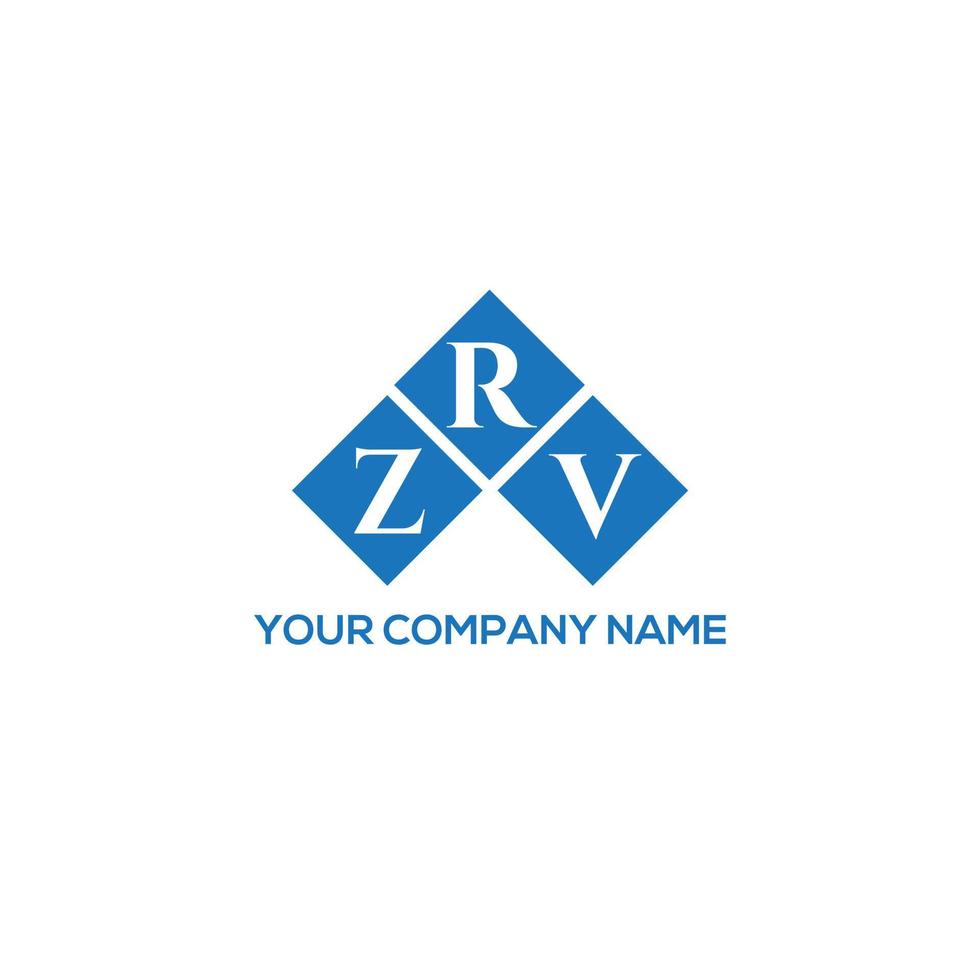 zrv-Buchstaben-Design.zrv-Buchstaben-Logo-Design auf weißem Hintergrund. zrv kreative Initialen schreiben Logo-Konzept. zrv Briefgestaltung. vektor