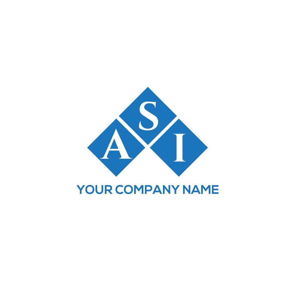 asi-Brief-Logo-Design auf weißem Hintergrund. asi kreative Initialen schreiben Logo-Konzept. asi Briefgestaltung. vektor