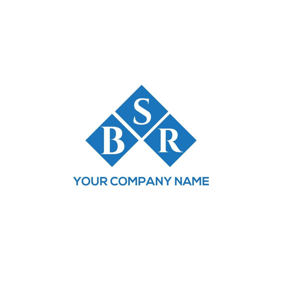 bsr-Brief-Logo-Design auf weißem Hintergrund. bsr kreative Initialen schreiben Logo-Konzept. bsr Briefgestaltung. vektor