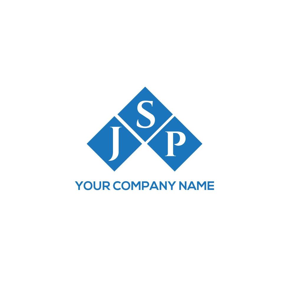 jsp kreativa initialer bokstavslogotyp koncept. jsp letter design.jsp letter logo design på vit bakgrund. jsp kreativa initialer bokstavslogotyp koncept. jsp bokstavsdesign. vektor