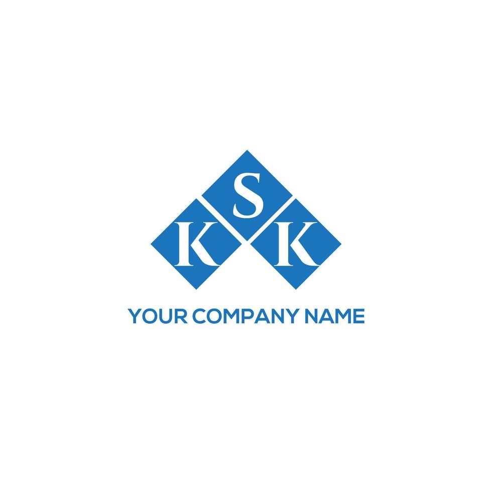 ksk-Buchstaben-Logo-Design auf weißem Hintergrund. ksk kreative Initialen schreiben Logo-Konzept. ksk Briefgestaltung. vektor