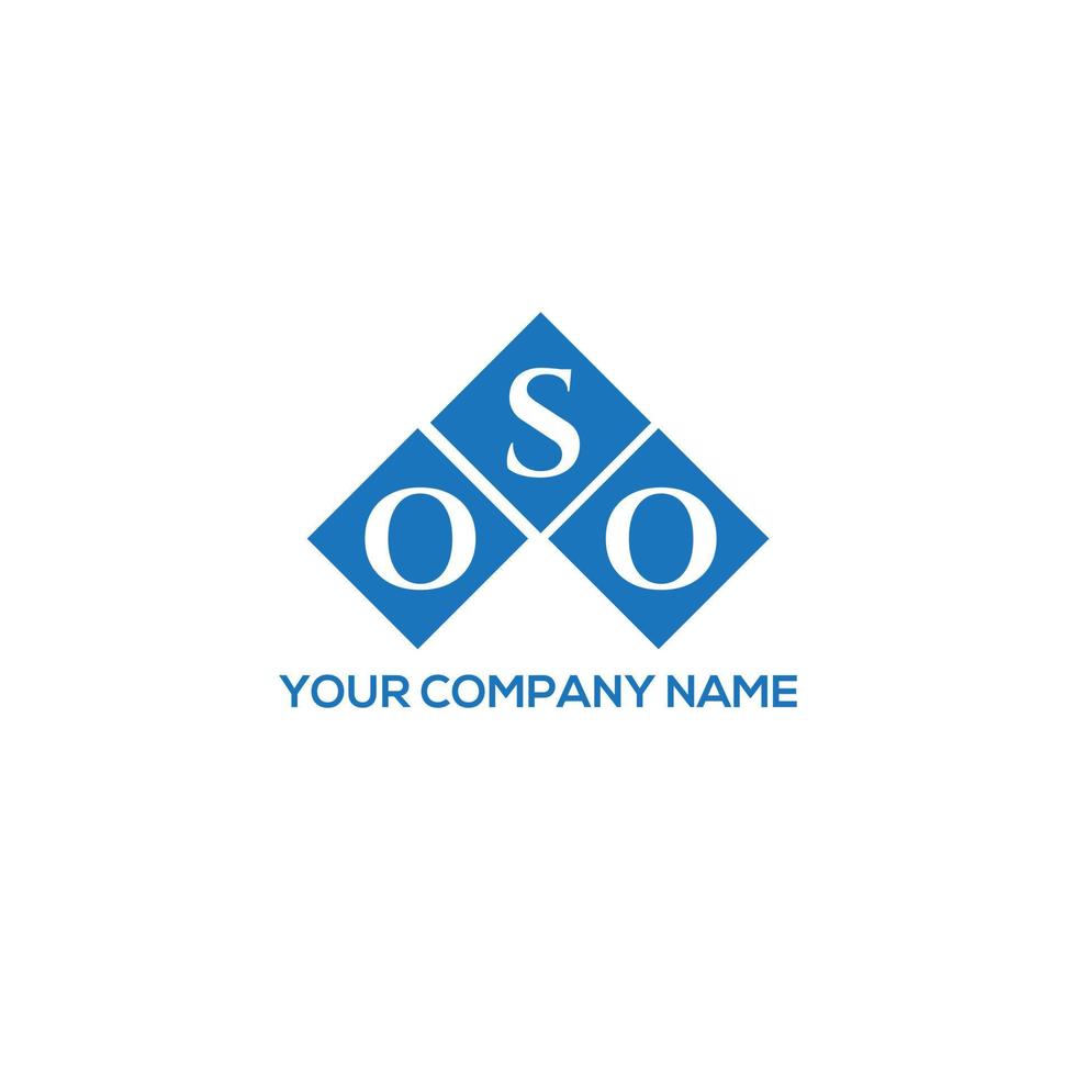 oso brev logotyp design på vit bakgrund. oso kreativa initialer brev logotyp koncept. oso bokstavsdesign. vektor