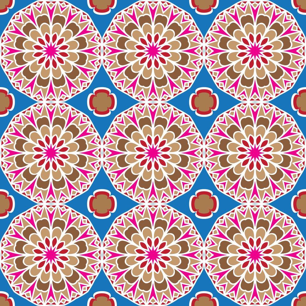 bakgrund sömlös arabiska mönster dekoration textil vektor