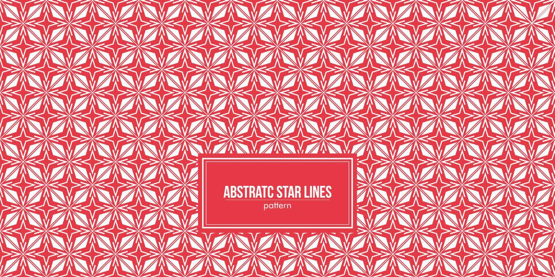 abstrakt stjärna linjer mönster med röd bakgrund vektor