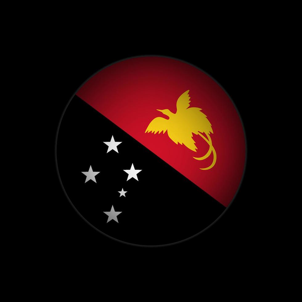 Land Papua-Neuguinea. Papua-Neuguinea-Flagge. Vektor-Illustration. vektor