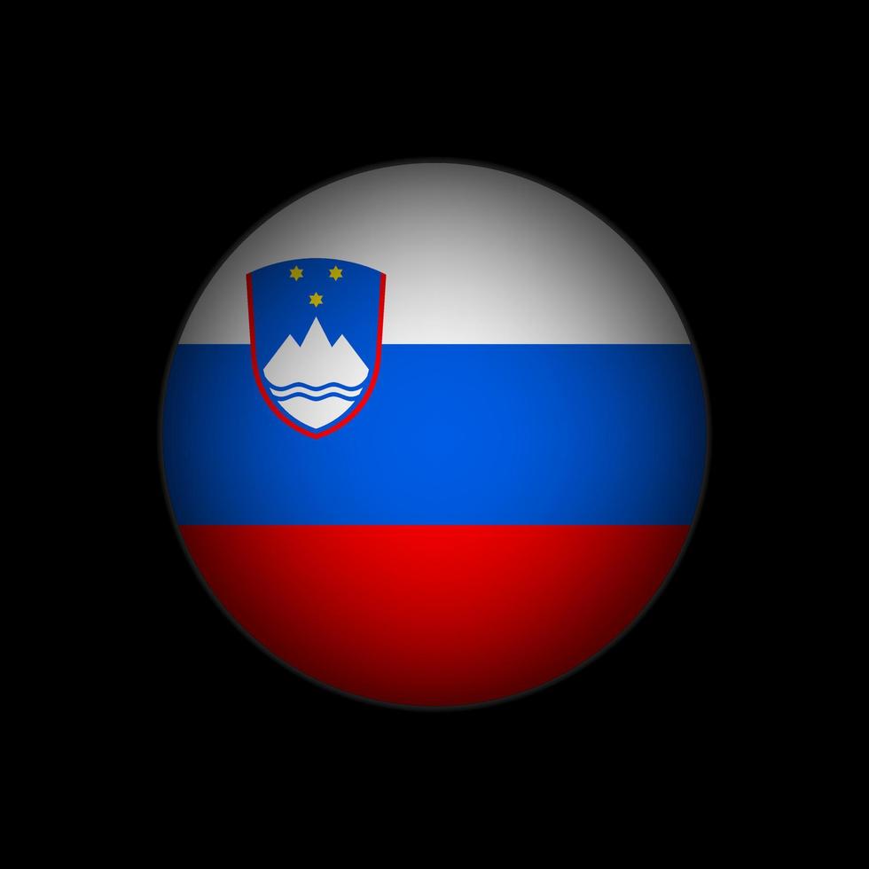 landet slovenien. sloveniens flagga. vektor illustration.