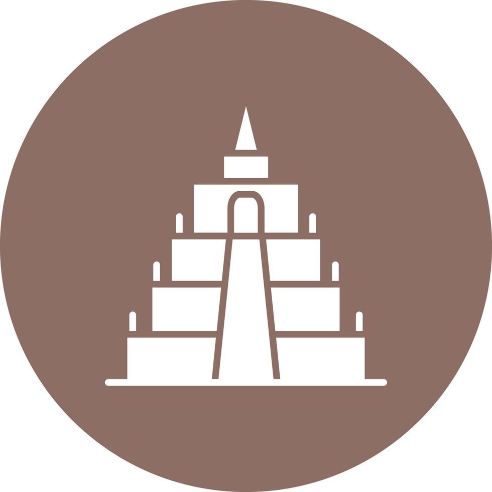 Hintergrundsymbol des Borobudur-Glyphenkreises vektor